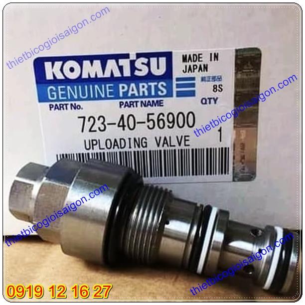 Van tải áp suất, Khiển áp suất, Uploading Valve Komatsu, 723-40-56900, 7234056900, PC200-7